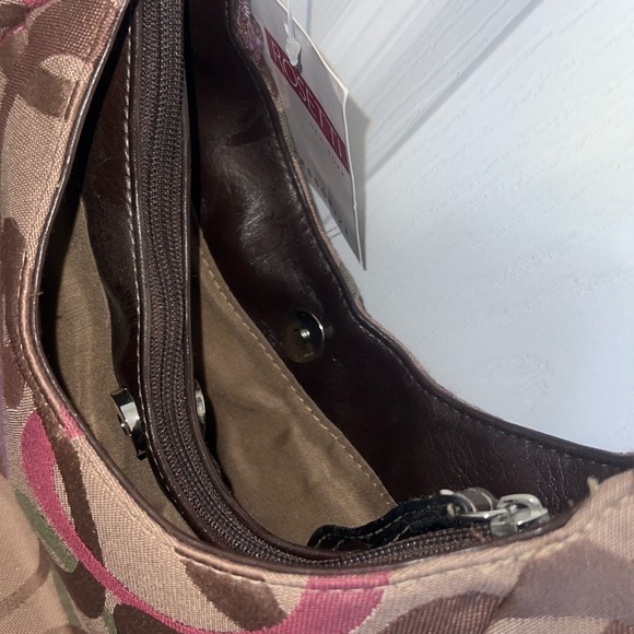 Rosetti New York Khaki Multi Signature Charlene Hobo Handbag - Picture 5 of 7